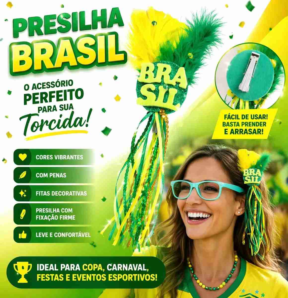 PRESILHA BRASIL C/PENAS